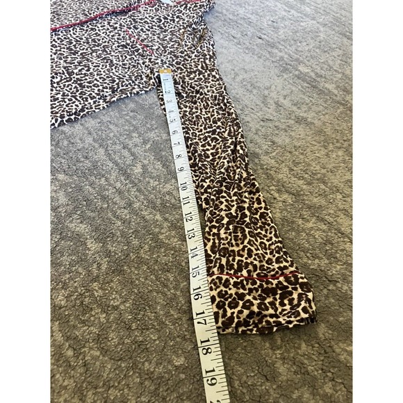 Women’s Charter Club Pajama Top Leopard Print Size M Q8 - Picture 4 of 7